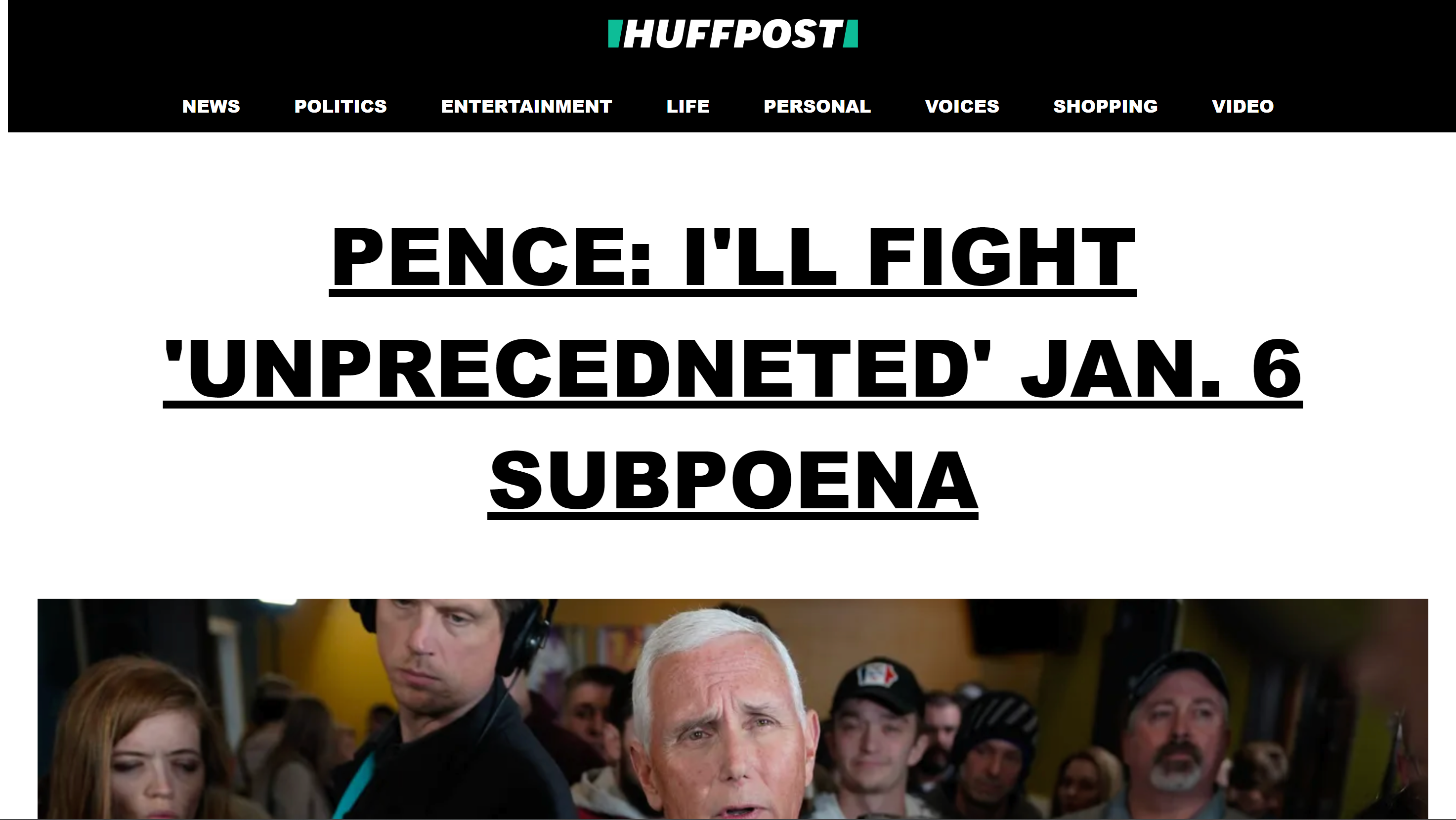 Huffington Post Cover